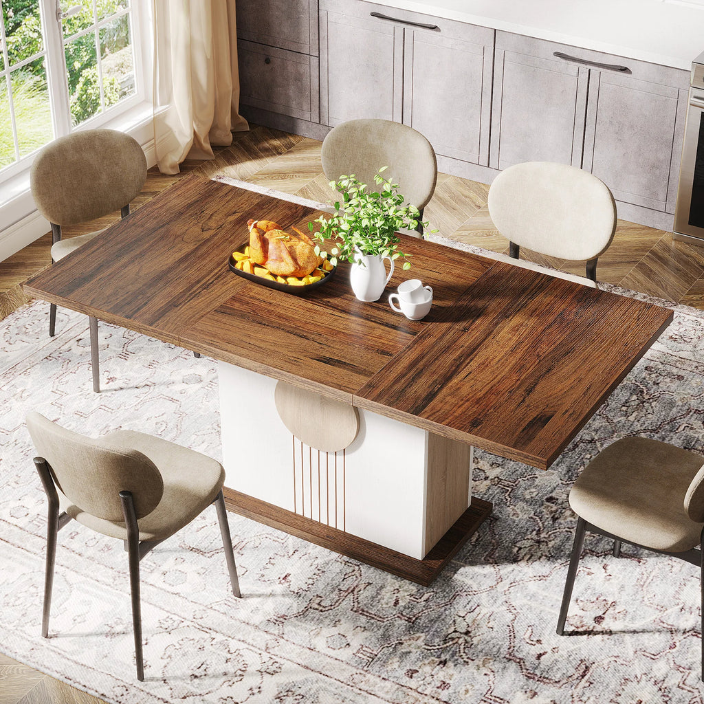 Linero 4-6 Seat Farmhouse Dining Table