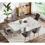 Ampliaro Expandable Dining Set — 7-Piece Velvet Edition