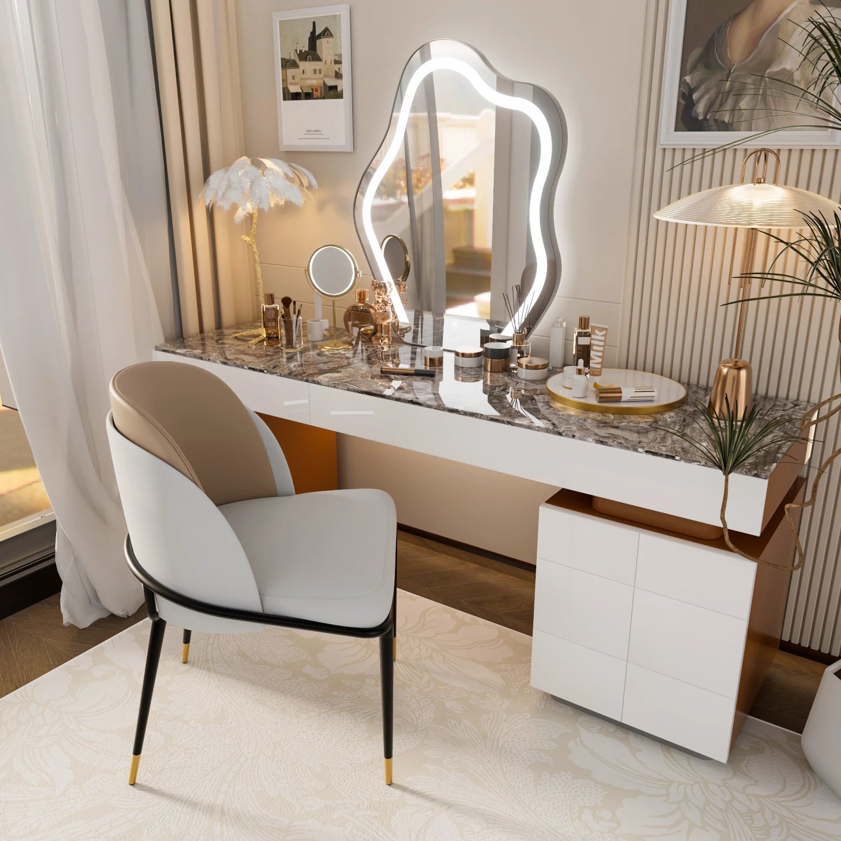 Liora Luxury Dining Chair Set — 2 Seats