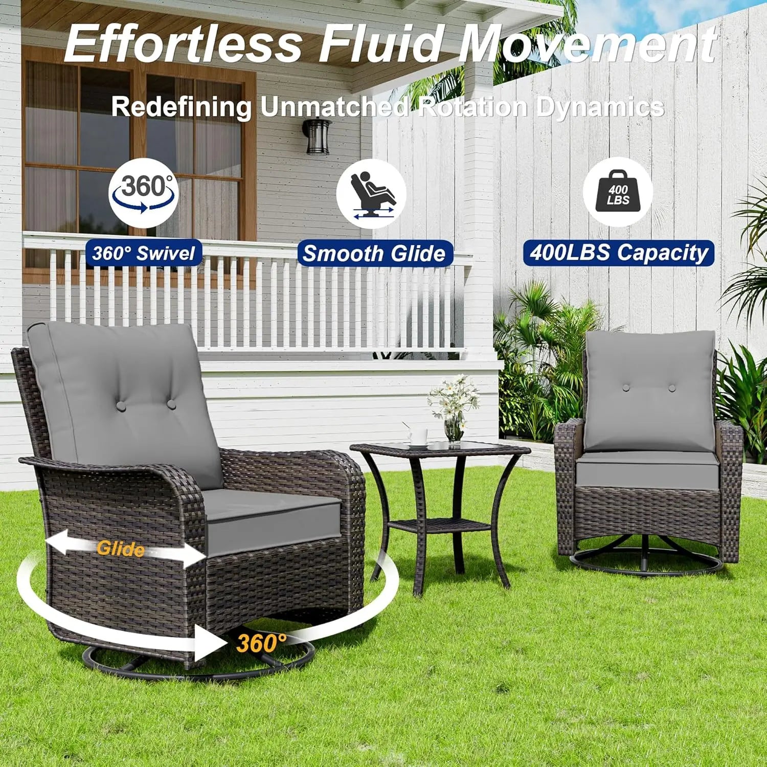 10 Pieces Patio Furniture Set with 2 Swivel Chairs Patio Furniture Outdoor Sectional Sofas with 55000 Gas Fire Pit Patio Convers