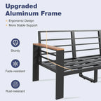Aluminum Patio Furniture Set 7 Seats, Oversized Outdoor Sectional with Washable Thick Cushions, Coffee Table and Waterproof Cov