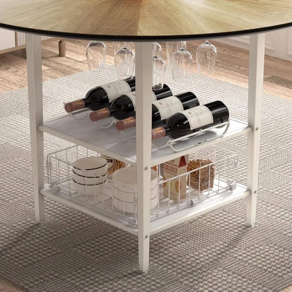 Teraldo 4-Seat Round Dining Set