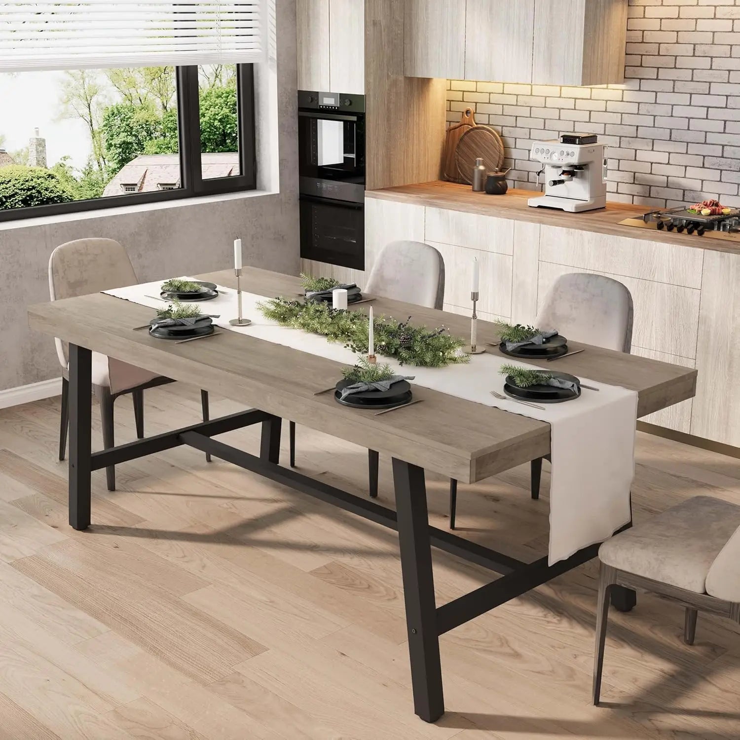 Ferrano Industrial Dining Table — 6-8 Seats