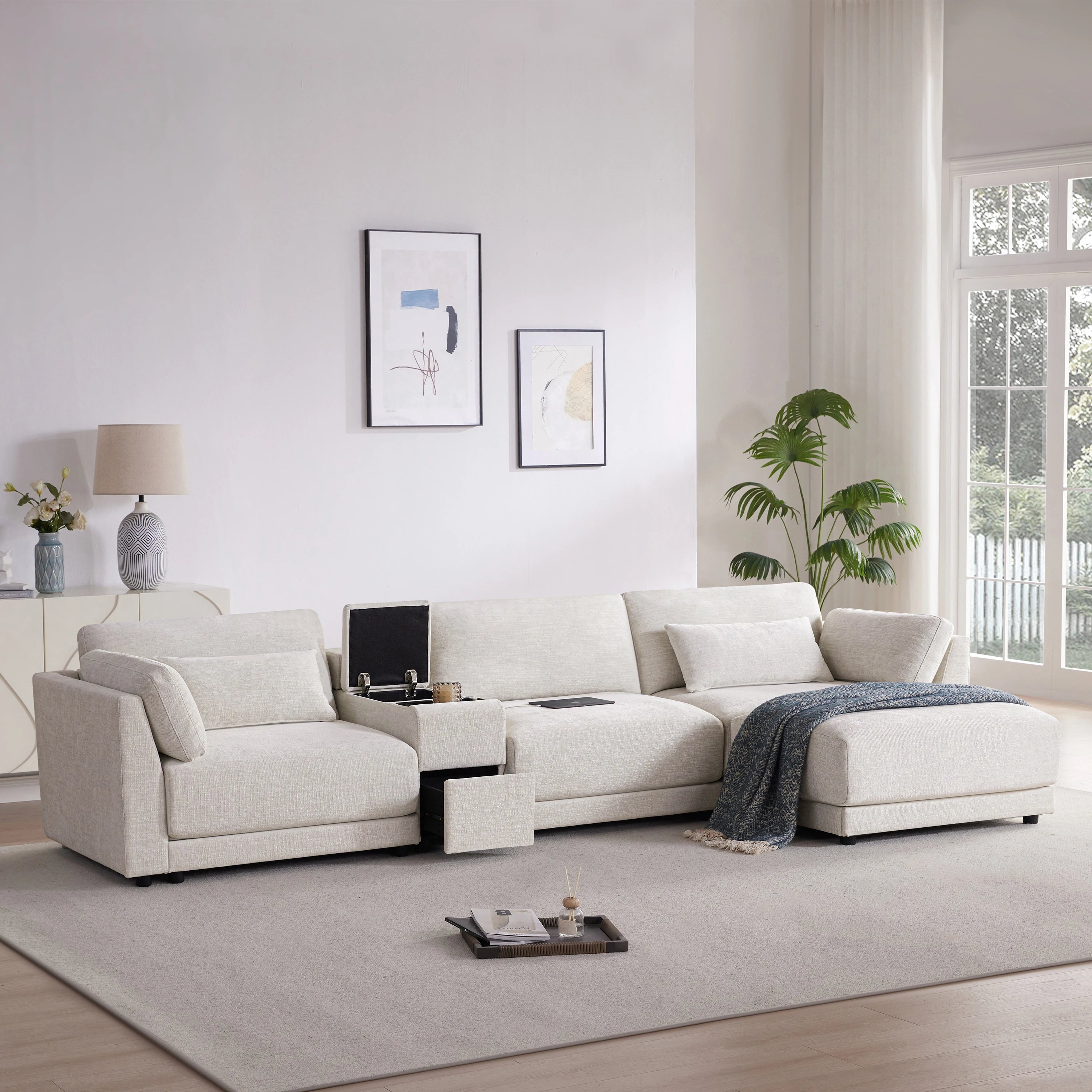 Liora Storage L-Shape Sofa