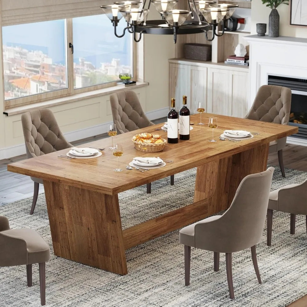 Bellaro Farmhouse Dining Table — 6-8 Seats