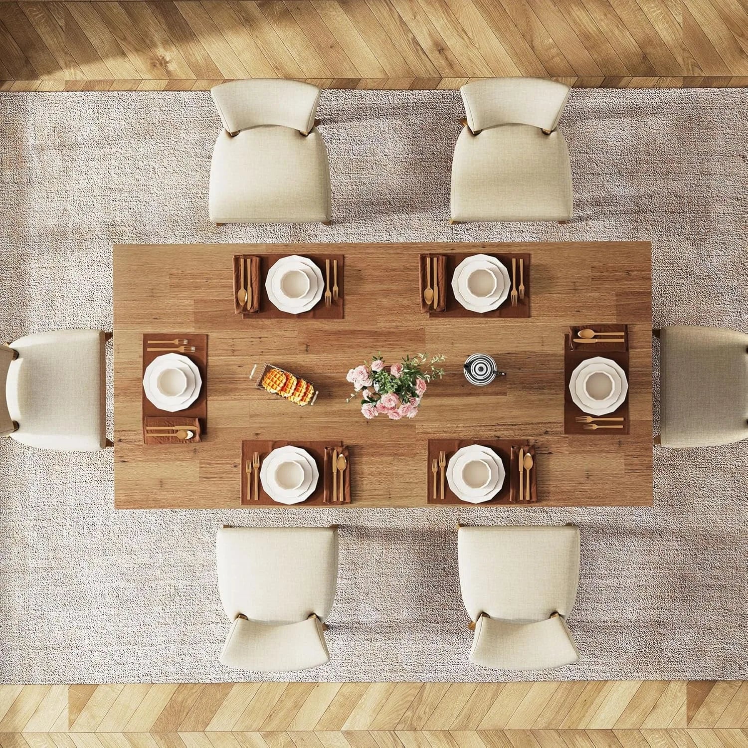 Marento Pedestal Dining Table — 6-8 Seats