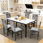 Solare 7-Piece Marble Dining Set