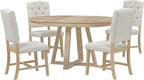 Rondello 5-Piece Round Dining Set — 4 Seats