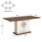 Linero 4-6 Seat Farmhouse Dining Table