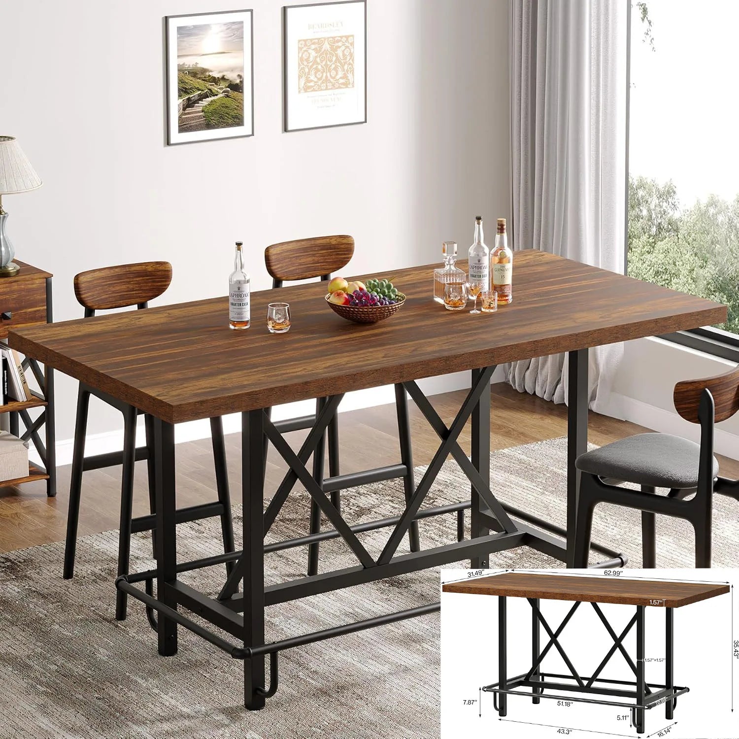 Marento Pedestal Dining Table — 6-8 Seats