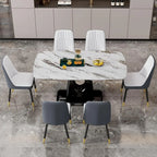 Marbello 7-Piece Modern Dining Set — 6 Seats