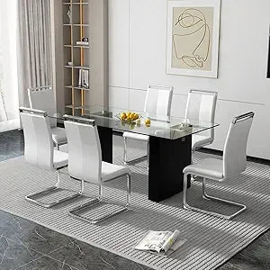 Brillare 7-Piece Glass Dining Set