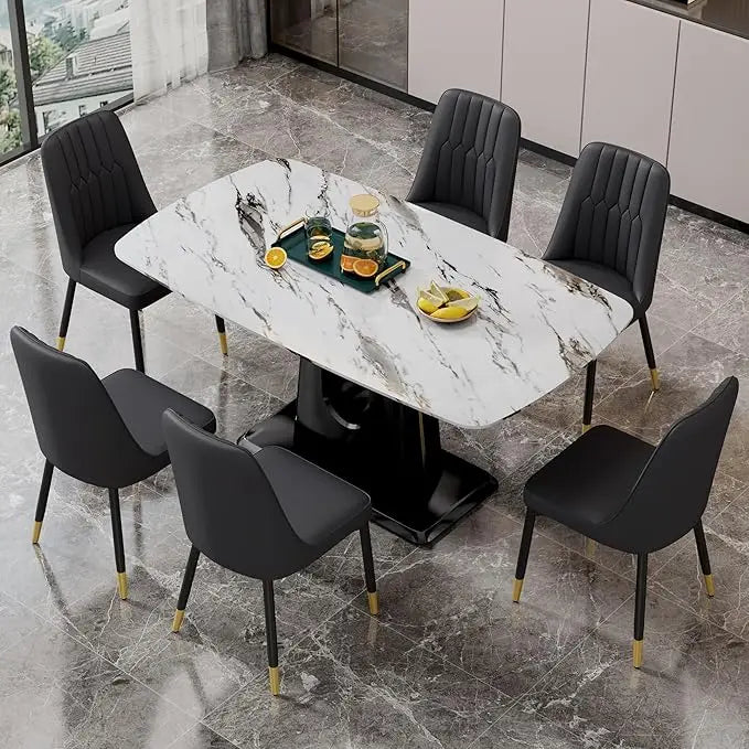 Marbello 7-Piece Modern Dining Set — 6 Seats