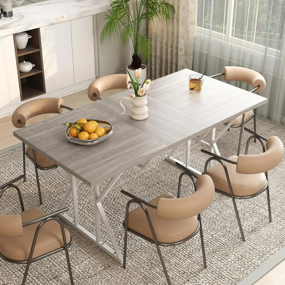 Alvero Extendable Farmhouse Dining Table — Seats 4-6