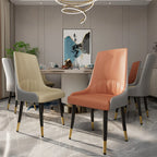 Siena Dining Chairs, Set of 2, Leather & Wood