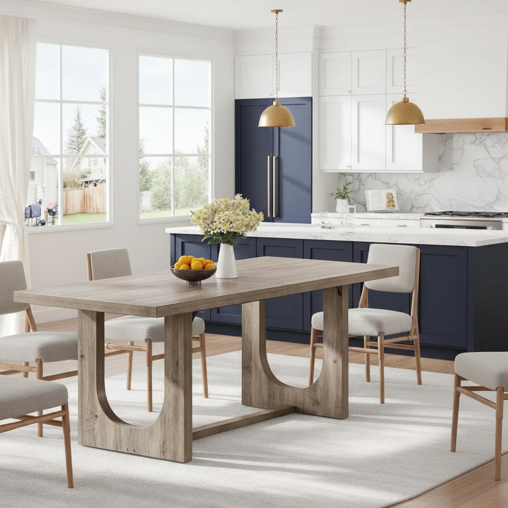 Graciano Farmhouse Dining Table — 6-8 Seats