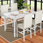 Marrakésh Mini — 4-Seat Marble Dining Set