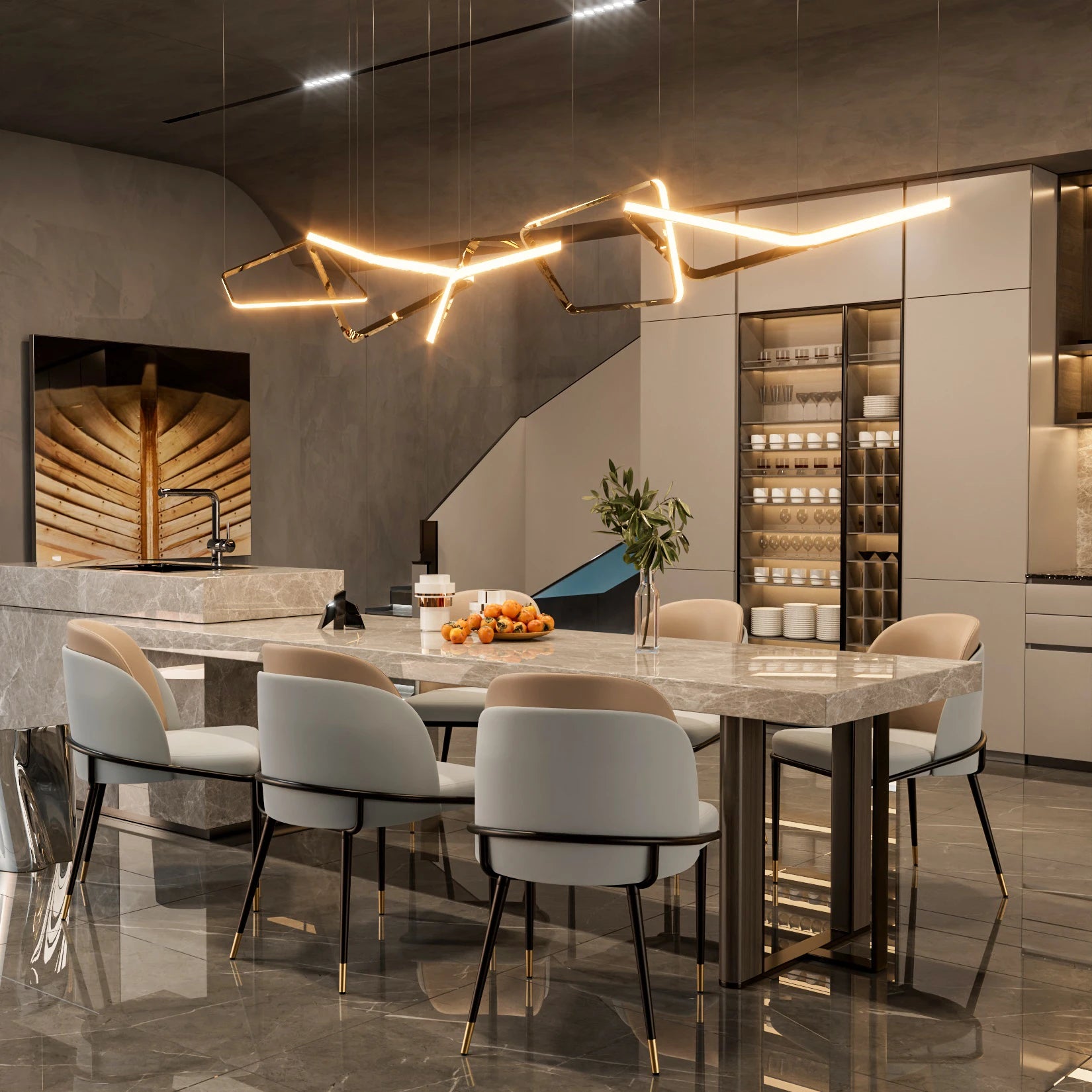 Liora Luxury Dining Chair Set — 2 Seats