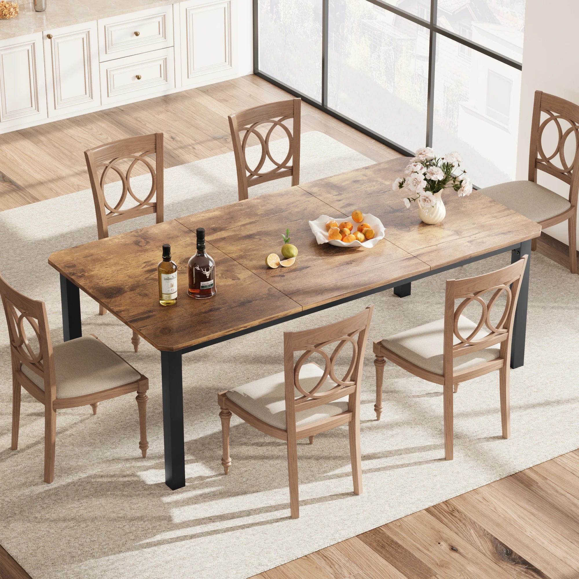 Lireno 8-Seat Rectangular Dining Table