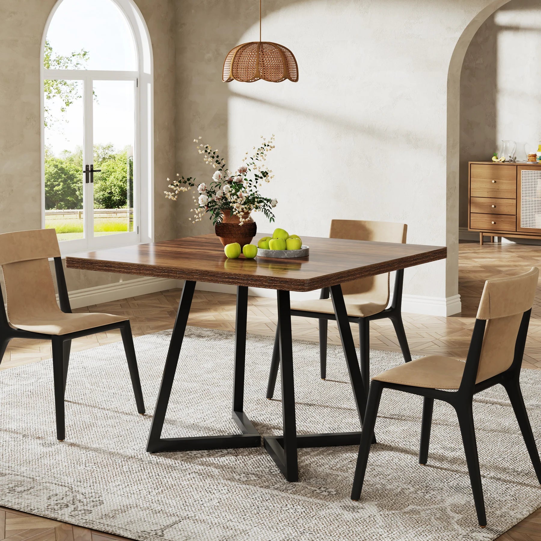 Ferro Square Dining Table — 4 Seats