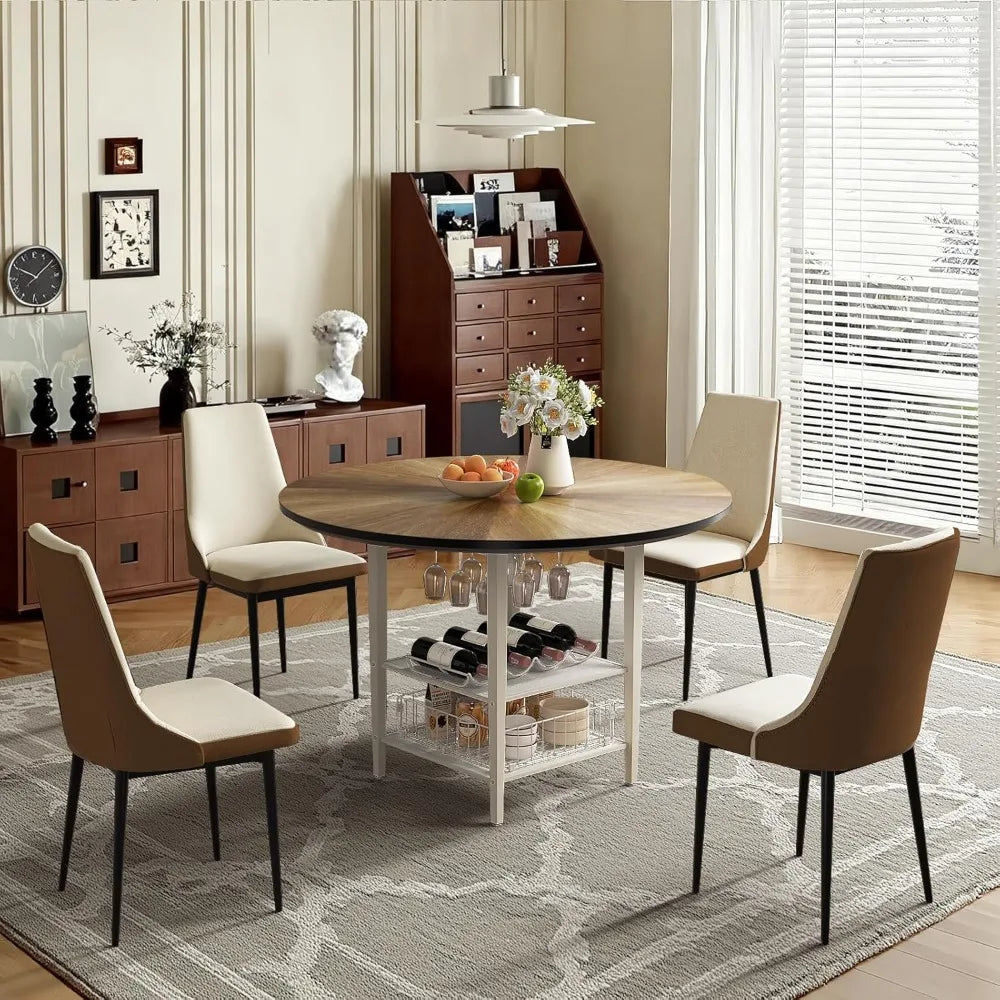 Teraldo 4-Seat Round Dining Set