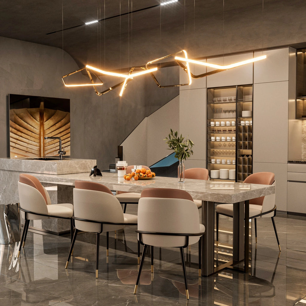 Liora Two-Tone Luxury Dining Chairs — Set of 2