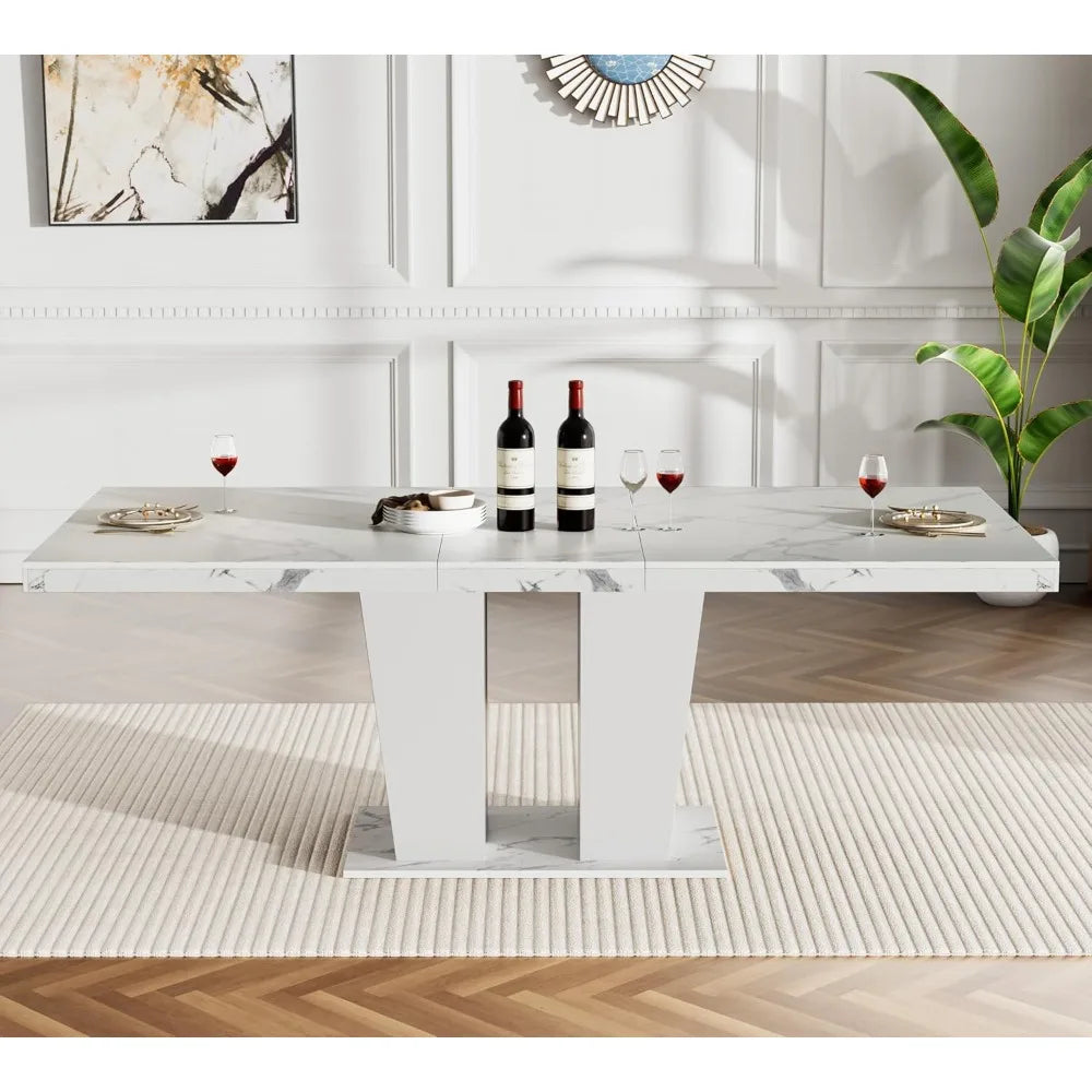 Ampliaro Expandable Dining Set — 7-Piece Velvet Edition