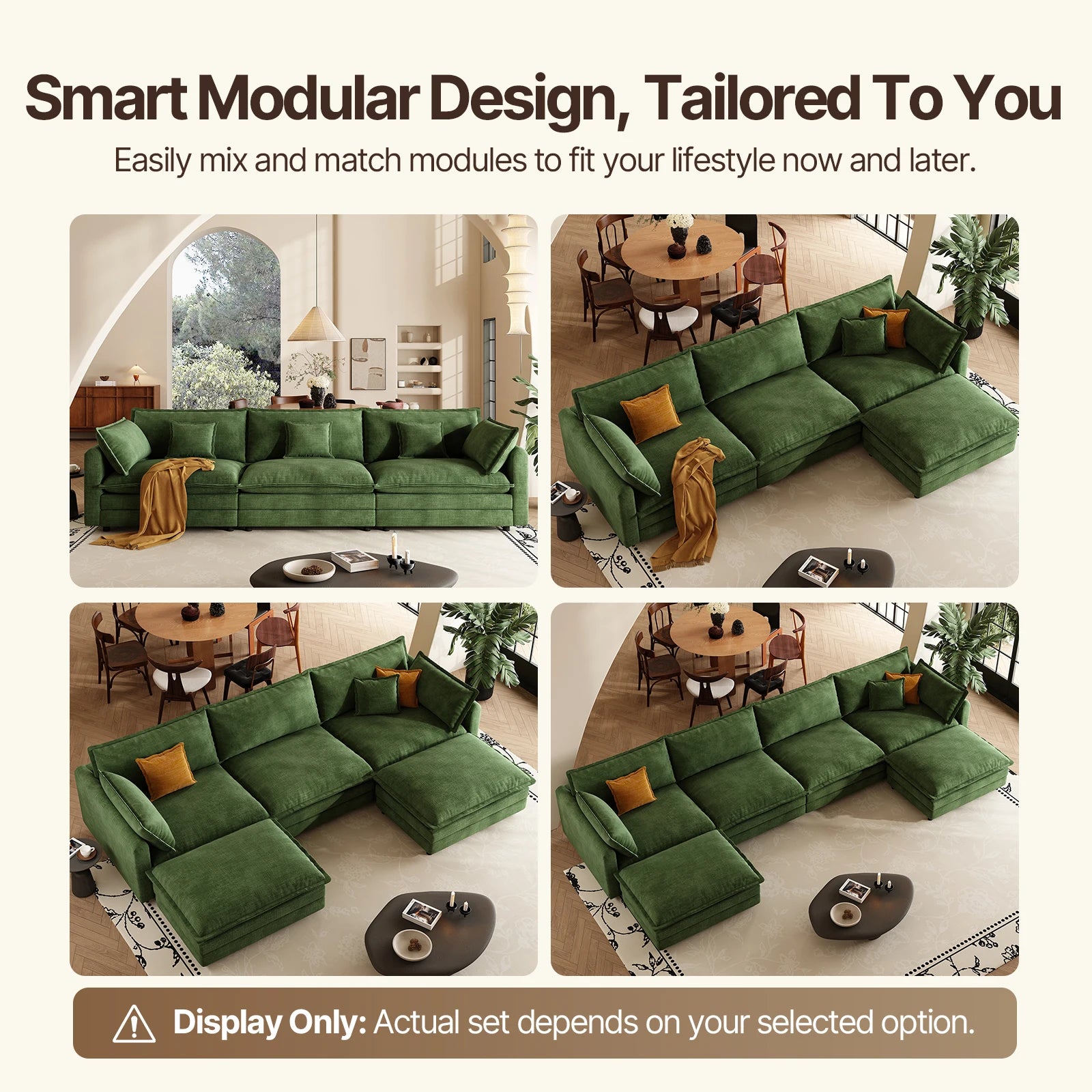 Avelin L-Shaped Cloud Sectional Sofa