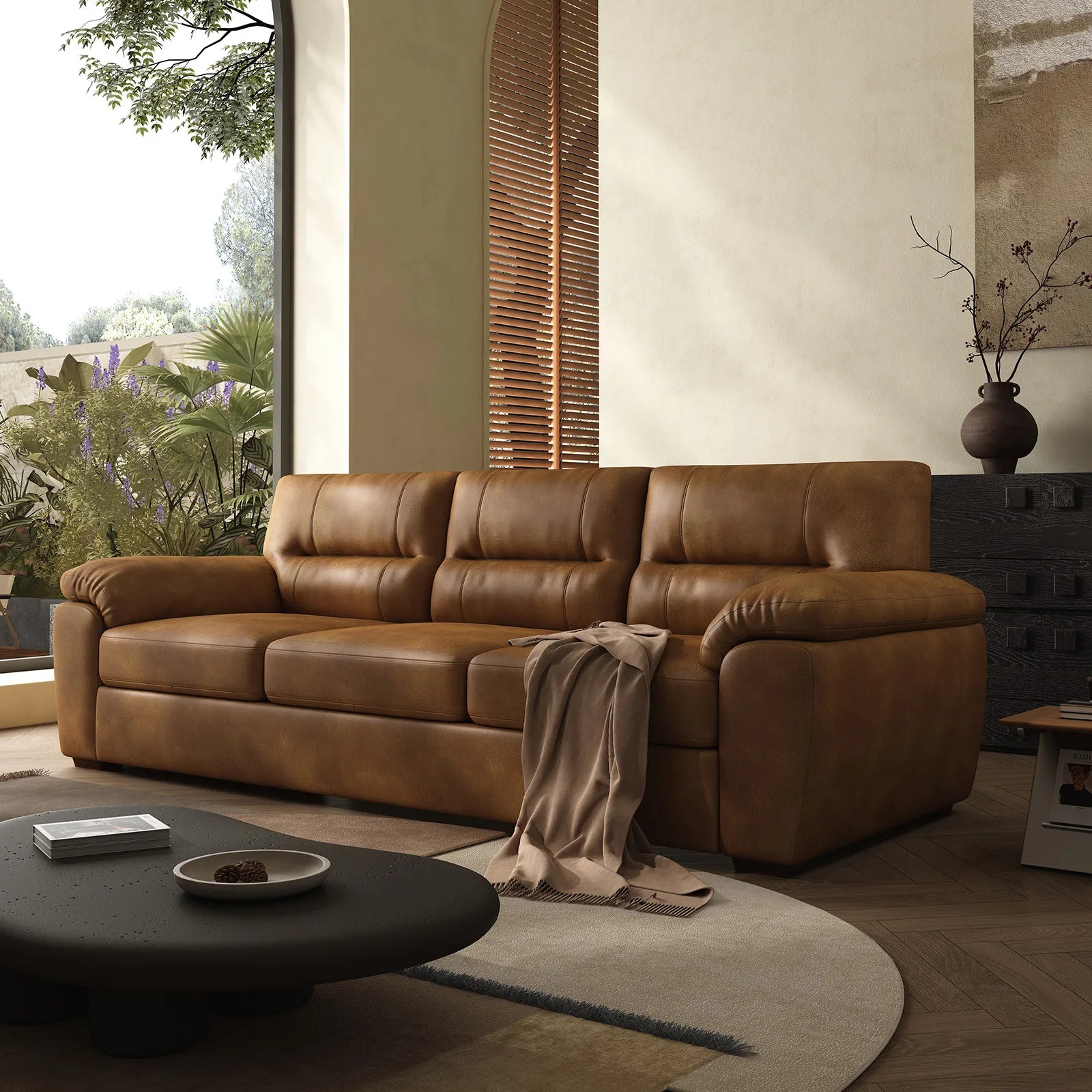 Solviano 3-Seater Scandinavian Sofa
