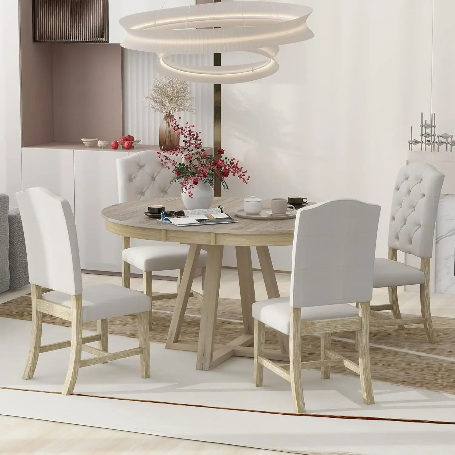 Rondello 5-Piece Round Dining Set — 4 Seats
