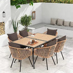 Riviera 7-Piece Outdoor Dining Set — 6 Seats