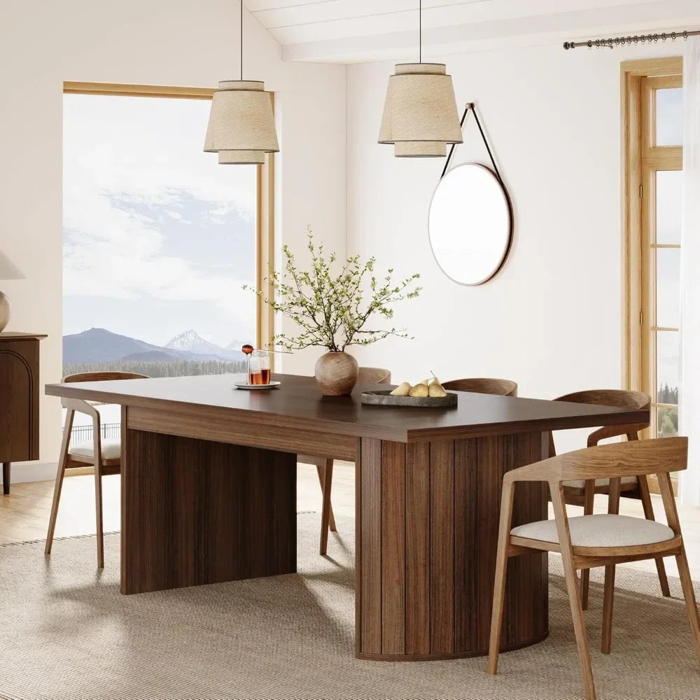 Torino Extra-Long Farmhouse Dining Table — Seats 6–8