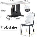 Marbello 7-Piece Modern Dining Set — 6 Seats