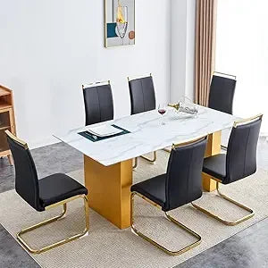 Brillare 7-Piece Glass Dining Set