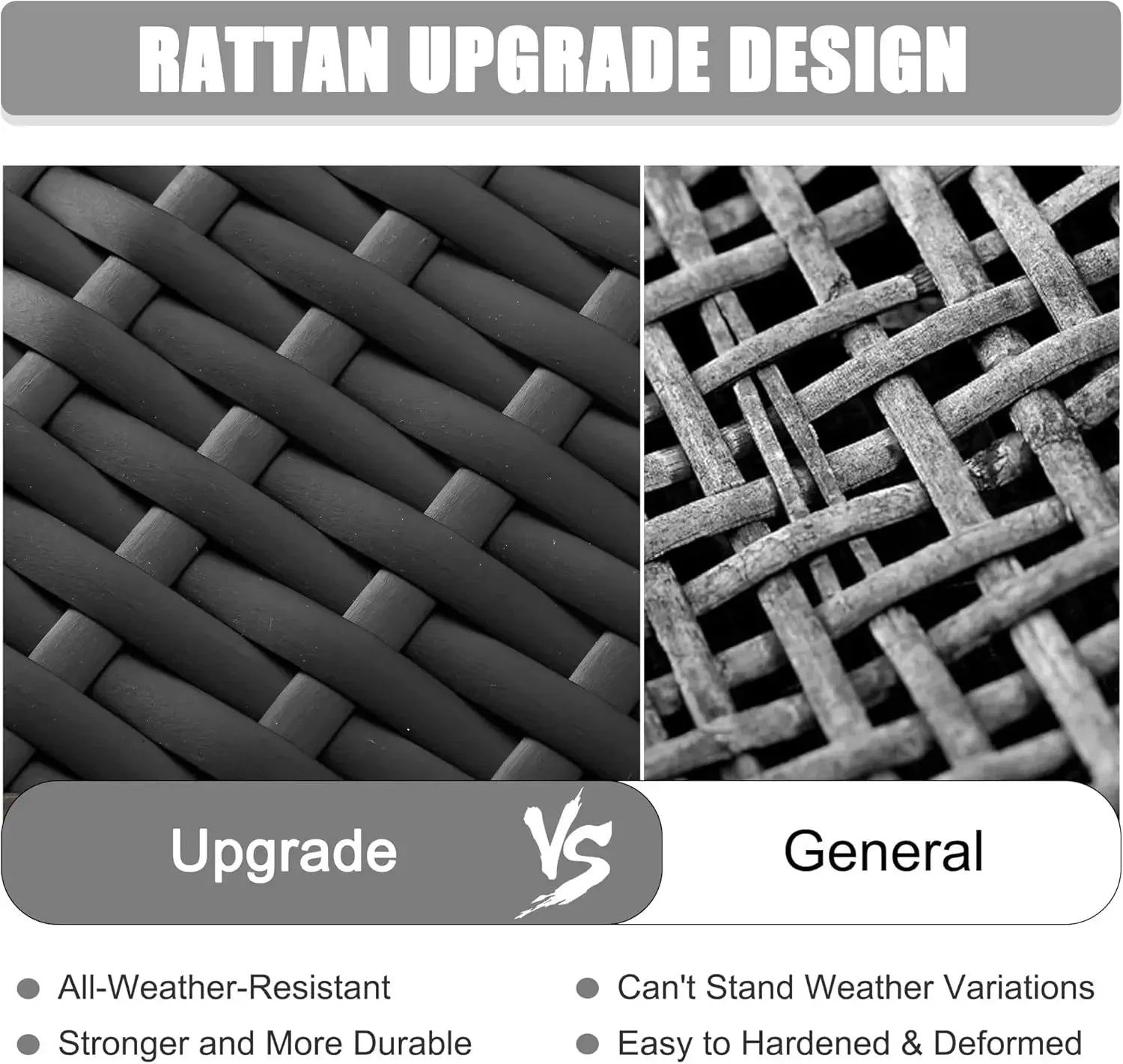 15 Piece Patio Furniture Set with Fire Pit Table, Outdoor Conversation Sets Wicker Rattan Sectional Sofa with Coffee Table