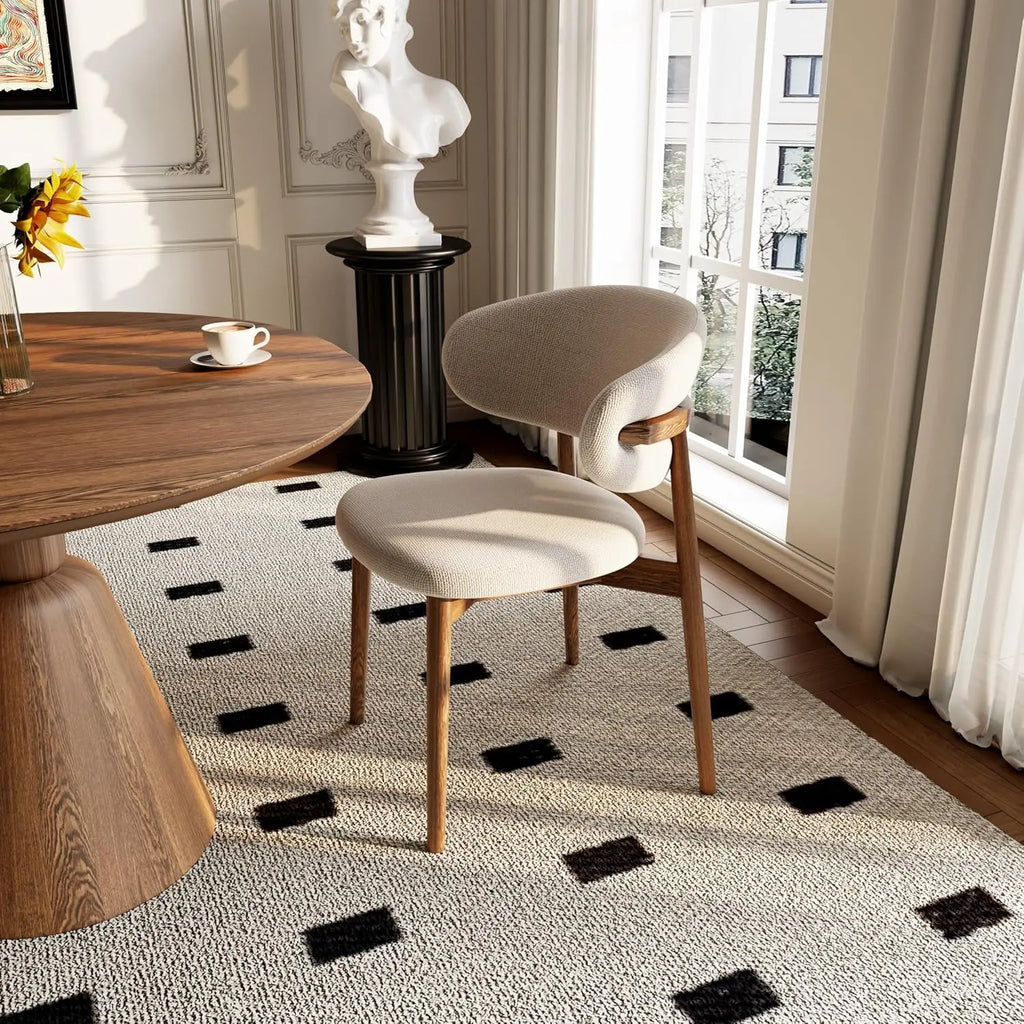 Lumo Solid Wood Dining Chair Set — 2 Seats