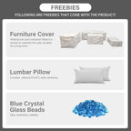 Patio Furniture Set 45 In Outdoor Fire Pits 6 Pieces Outdoor Patio Furniture 60000 BTU Outdoor Propane Fire Pit Table Patio Sofa