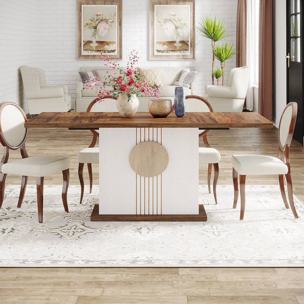 Linero 4-6 Seat Farmhouse Dining Table