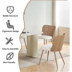 Casae Rattan Dining Chairs Set of 4 — PE Cane Back