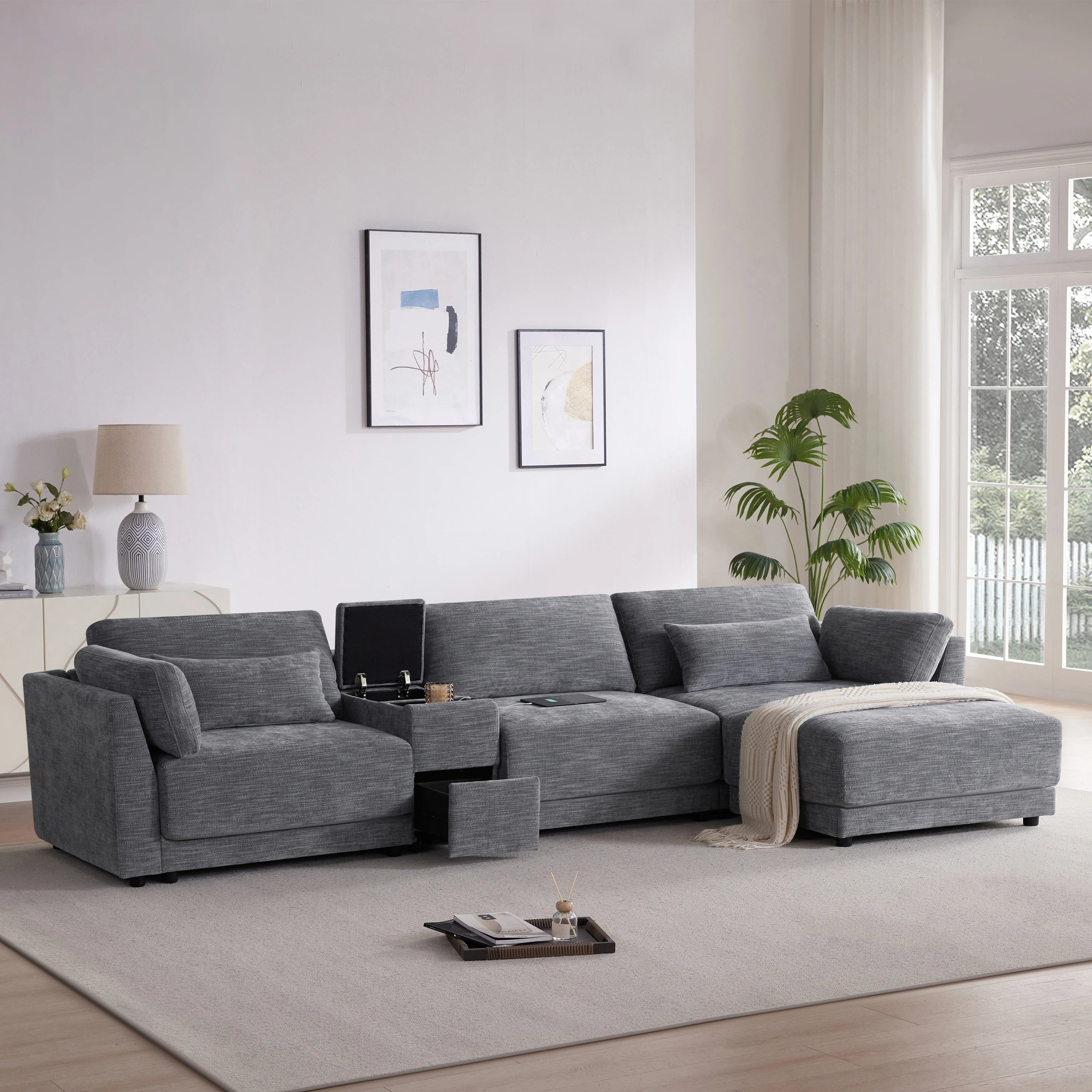 Liora Storage L-Shape Sofa