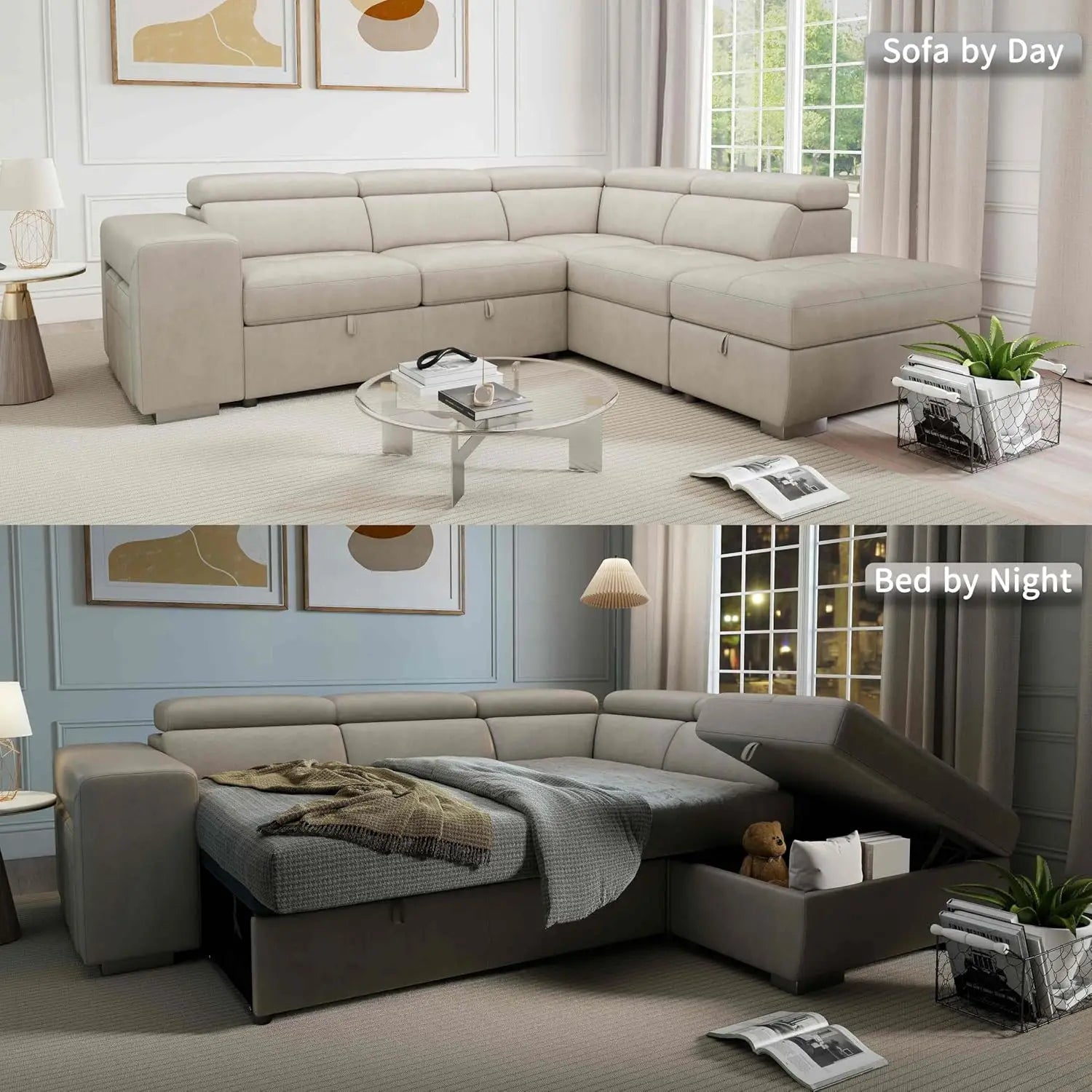 Solaro L-Sectional Sleeper