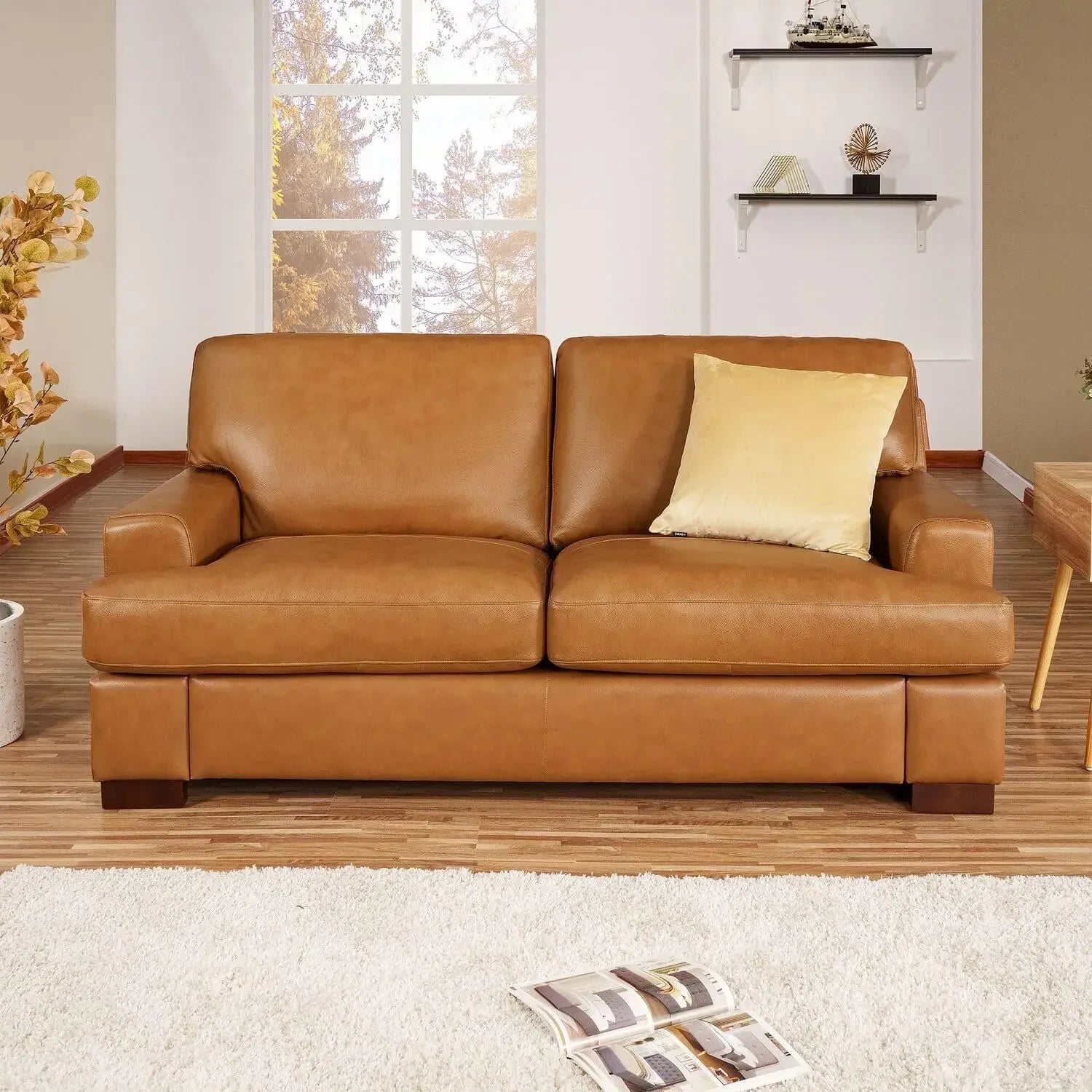 Valente Genuine Leather Sofa
