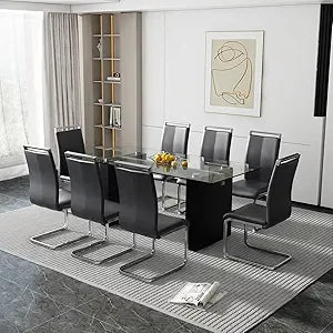 Brillare 7-Piece Glass Dining Set