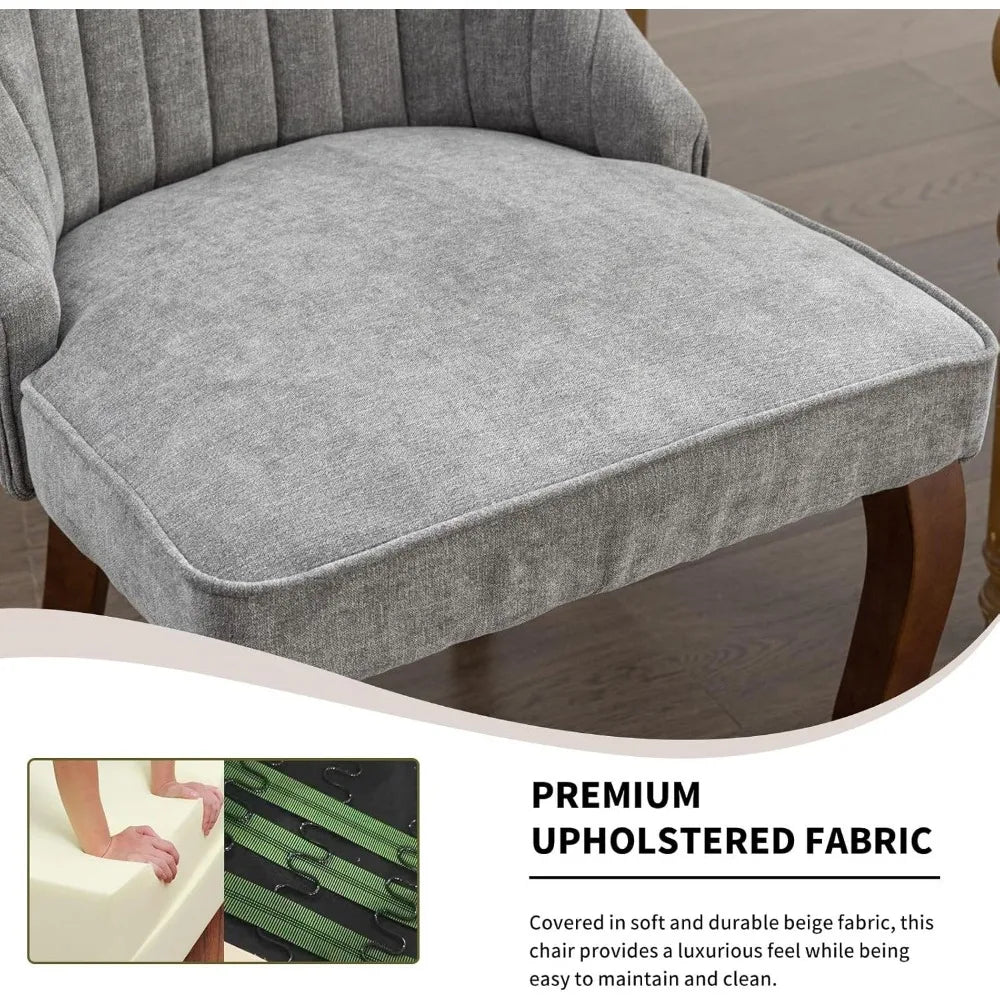 Casae Mid Century Dining Chairs Set Six Velvet Upholstered Wood Legs