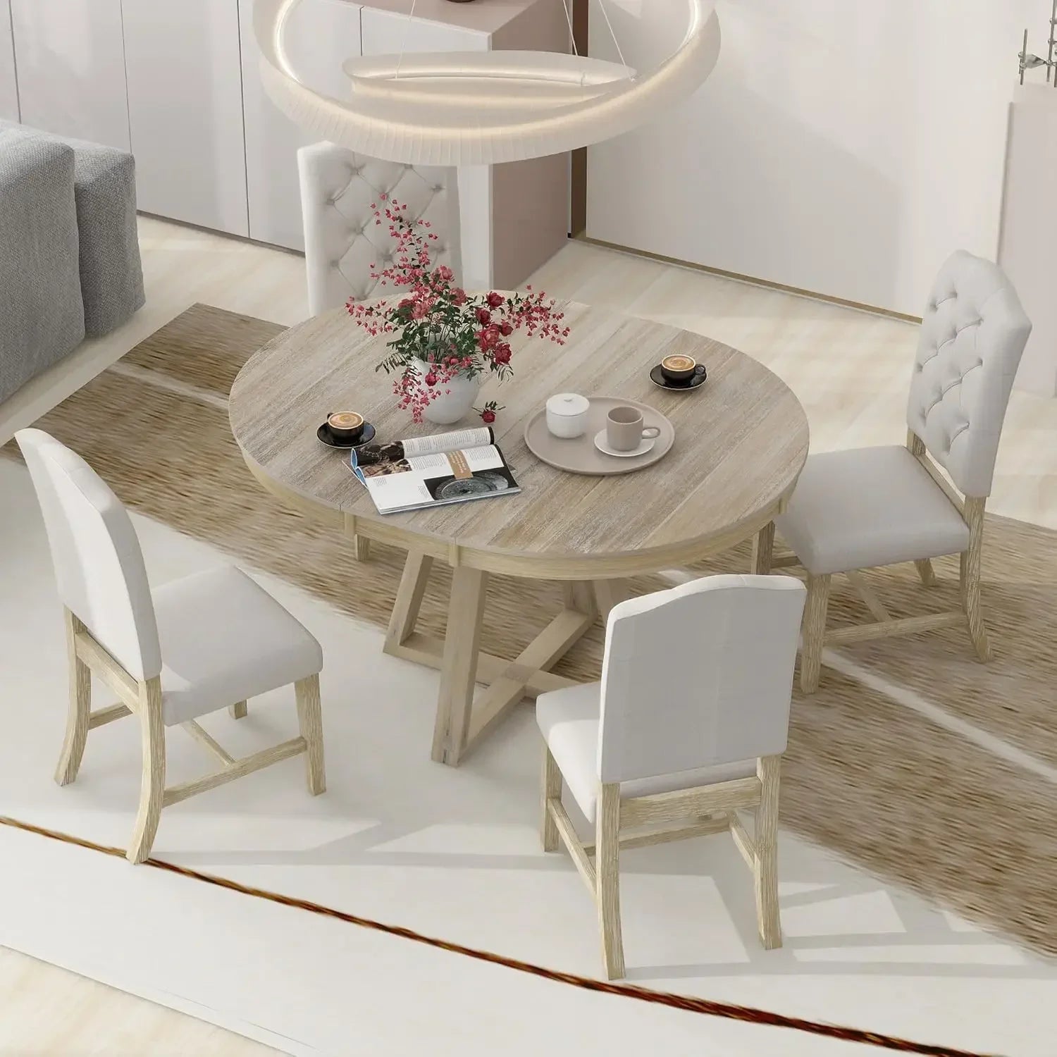 Rondello 5-Piece Round Dining Set — 4 Seats