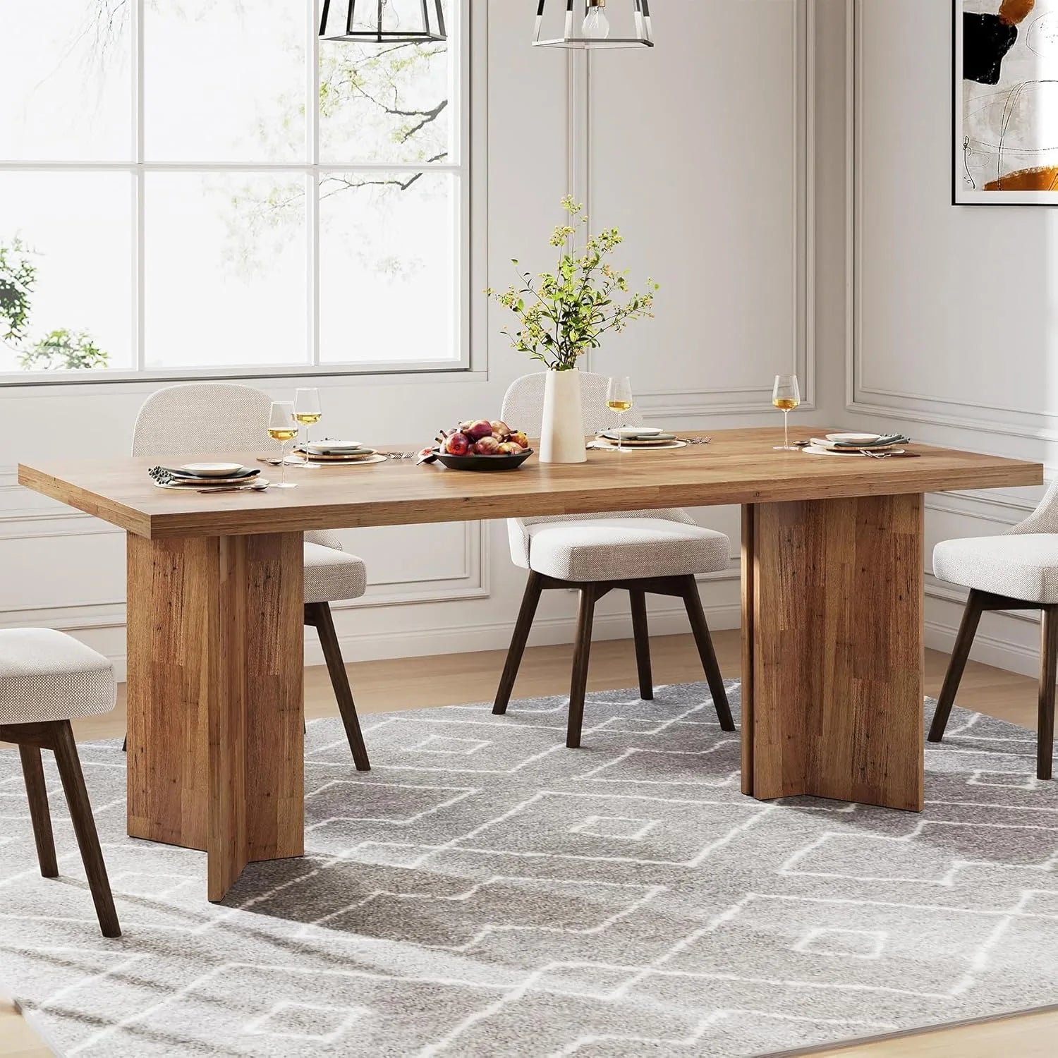 Bellaro Farmhouse Dining Table — 4-6 Seats