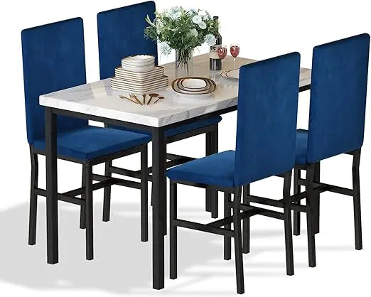 Marrakésh Mini — 4-Seat Marble Dining Set