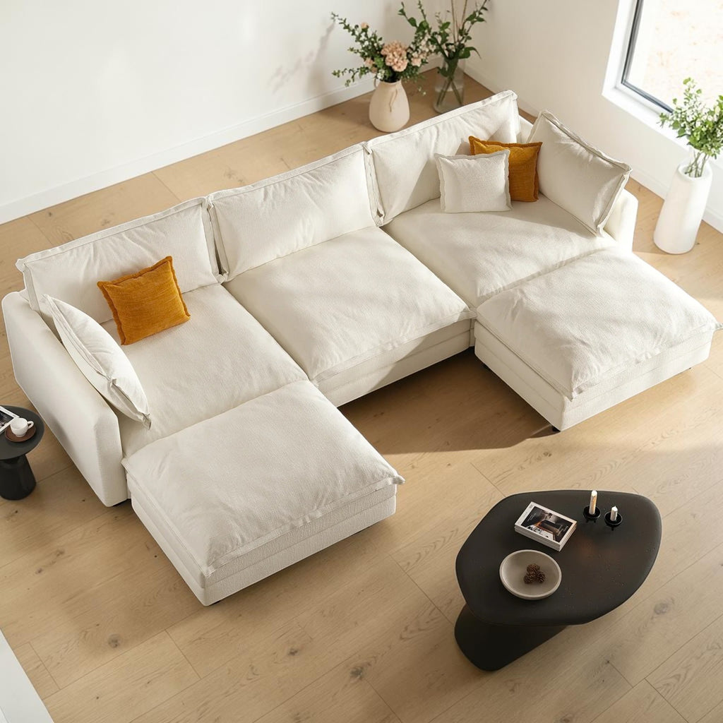 Avelin L-Shaped Cloud Sectional Sofa