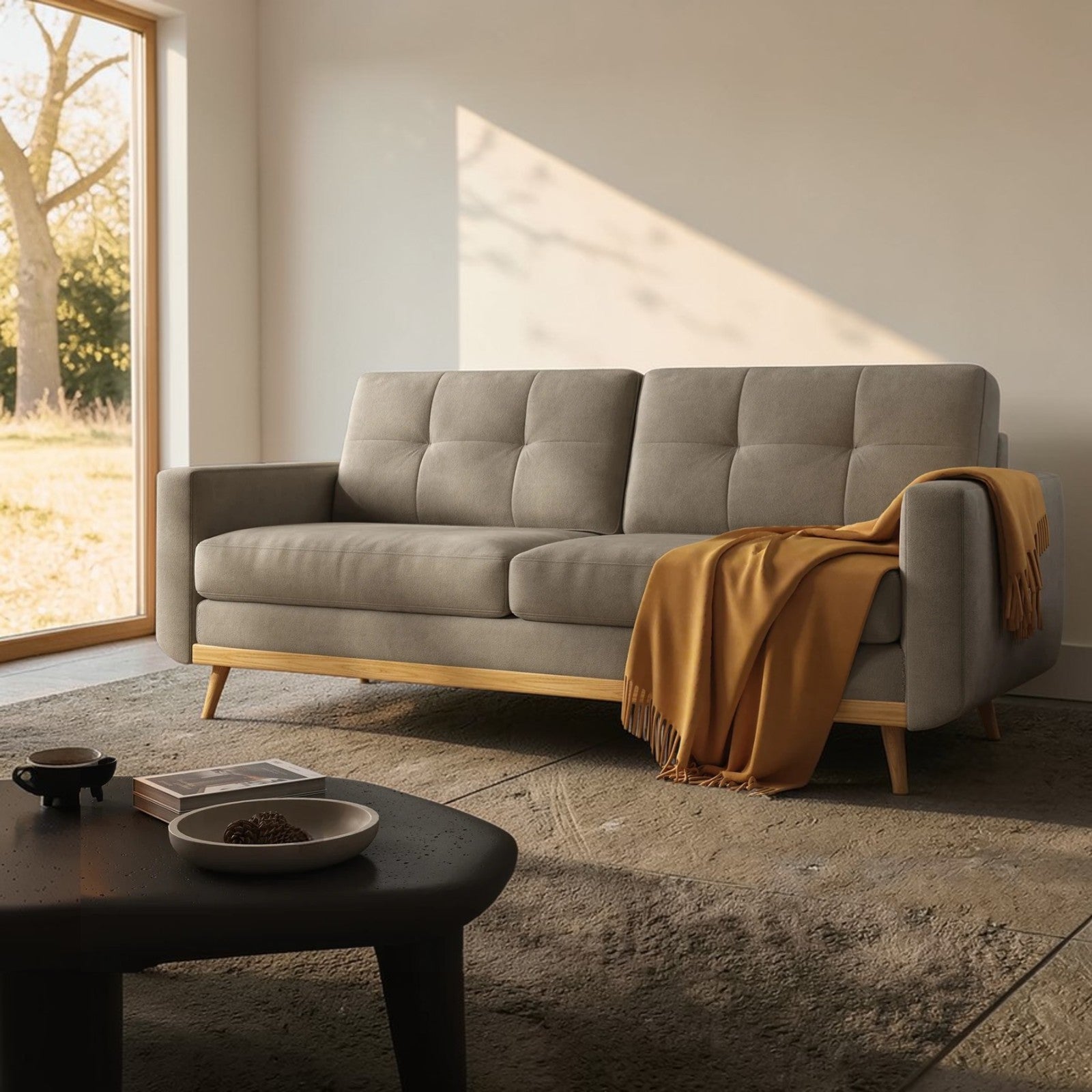 Elvoro Mid-Century Loveseat