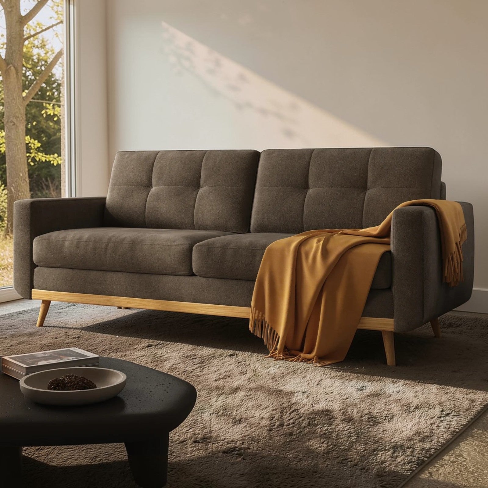 Elvoro Mid-Century Loveseat